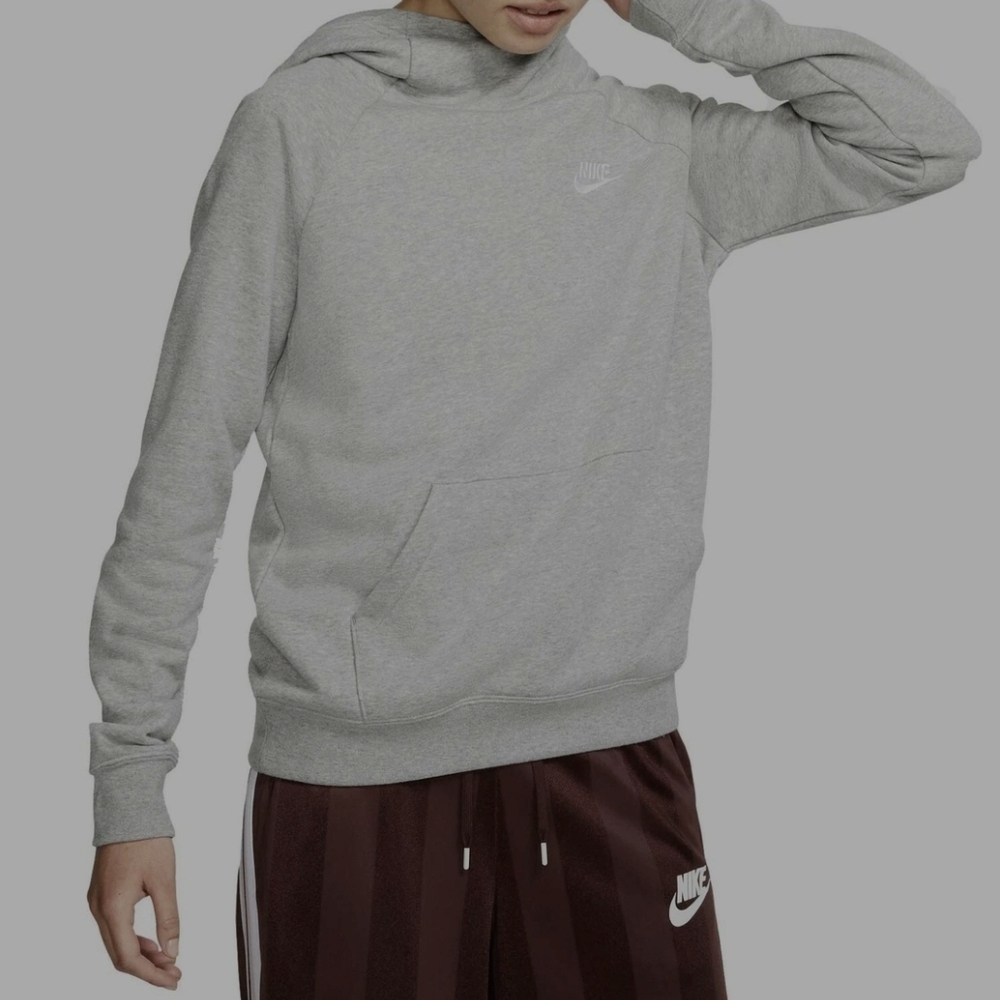 Nike Light Gray Funnel Neck Women's Hoodie